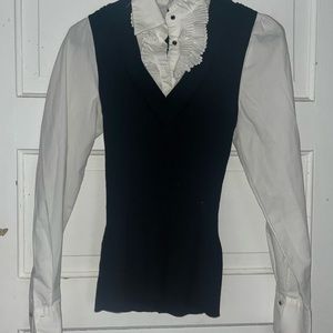 Ruffle blouse / vest top